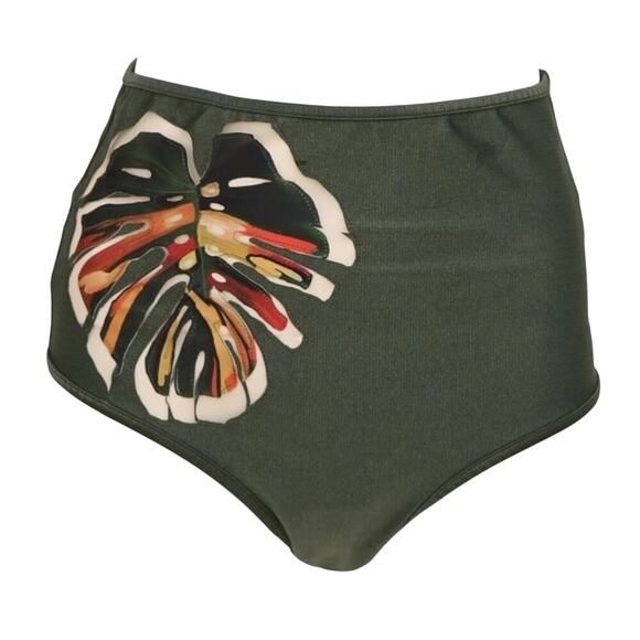 Agua DE COCO bikini foliage bottom, Size Small - Picture 2 of 8